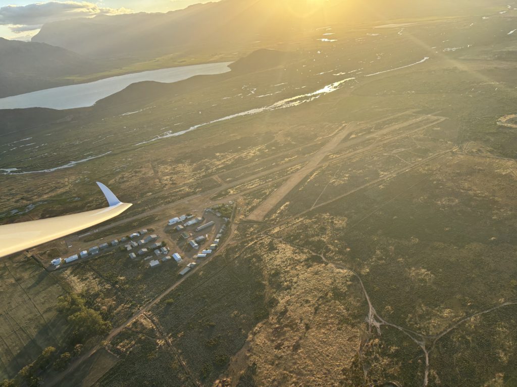 Blick auf den Flugplatz Worcester