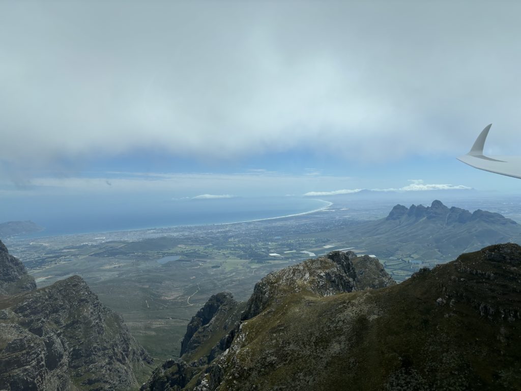 Blick auf die "False Bay" bei Kapstadt